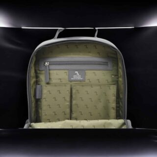 2Earth-20-105 Δερμάτινο Σακίδιο Πλάτης Μεγάλο Γκρί