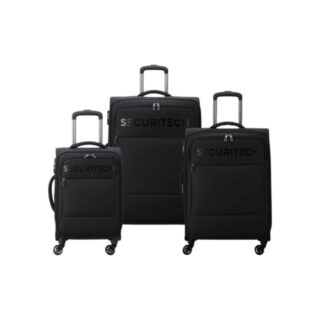 Securitech by Delsey Βαλίτσες σετ expandable 55-66-76cm Vanguard Black