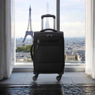 Securitech by Delsey Βαλίτσα καμπίνας expandable 55cm Black