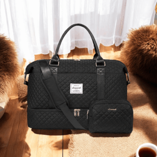 Σακ Βουαγιαζ με Θέση για Παπούτσια & Τσάντα Καλλυντικών Lovevook UB2062 black