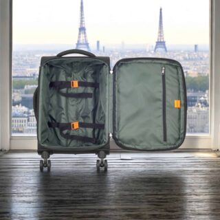 Securitech by Delsey Βαλίτσα καμπίνας expandable 55cm Black