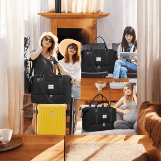 Σακ Βουαγιαζ με Θέση για Παπούτσια & Τσάντα Καλλυντικών Lovevook UB2062 black