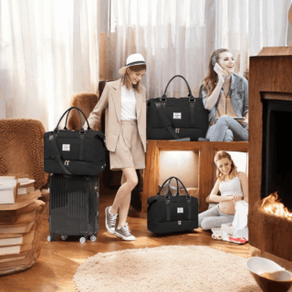 Σακ Βουαγιαζ με Θέση για Παπούτσια & Τσάντα Καλλυντικών Lovevook UB2062 black