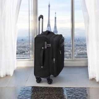 Securitech by Delsey Βαλίτσα καμπίνας expandable 55cm Black