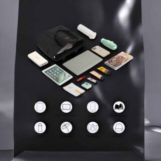 Γυναικεία τσάντα ώμου φορητού υπολογιστή Lovevook 15,6” WB2148 black