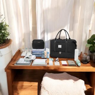 Σακ Βουαγιαζ με Θέση για Παπούτσια & Τσάντα Καλλυντικών Lovevook UB2062 black