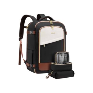 Σακίδιο Ταξιδίου Γυναικείο 40L Carry on 17.3″ Lovevook MB2165 black-beige