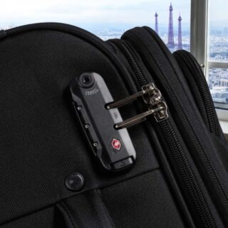 Securitech by Delsey Βαλίτσα καμπίνας expandable 55cm Black