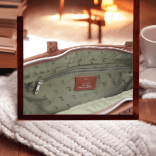 Electra 15-110 Τσάντα Γυναικεία Μεγάλη Δερμάτινη Κονιάκ