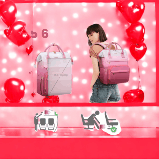 Γυναικείο Σακίδιο Lovevook 15.6” MB2197 beige-pink