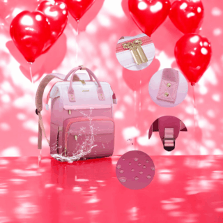 Γυναικείο Σακίδιο Lovevook 15.6” MB2197 beige-pink