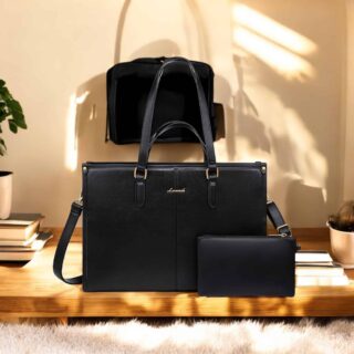 Γυναικείo σετ τσάντα ώμου/χειρός φορητού υπολογιστή Lovevook 15,6” WB3221 Black