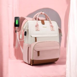 Γυναικείο Σακίδιο Φορητού Υπολογιστή Lovevook 15,6” MB2046 Beige/Pink