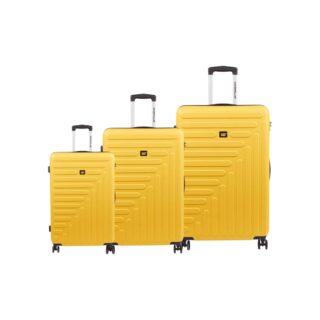 Caterpillar Rockford Σετ Βαλίτσες 3 Τεμαχίων Κίτρινες