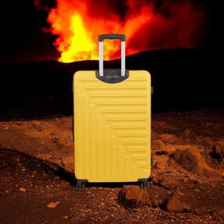 Caterpillar Rockford Βαλίτσα Καμπίνας 50cm Κίτρινη