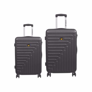 Caterpillar Rockford Σετ Βαλίτσες Μεσαία & Μεγάλη Μαύρες