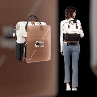 Γυναικείο Σακίδιο Lovevook 15.6” MB2046 beige-black