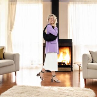 Τσάντα emily & noah Erna Μεσαία Λεπτό Συνθετικό με Λογότυπο black