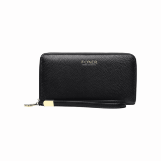 Γυναικείο δερμάτινο πορτοφόλι Foxer 256001F μαύρο