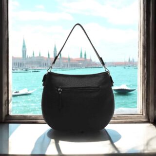 Τσάντα emily & noah Enna Μεσαία Λεπτό Συνθετικό με Φερμουάρ black