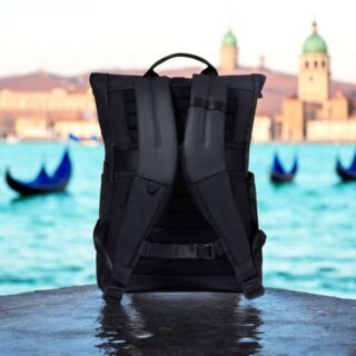 Piquadro Σακίδιο πλάτης roll top για laptop 15.6