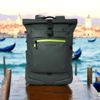 Piquadro Σακίδιο πλάτης roll top για laptop 15.6