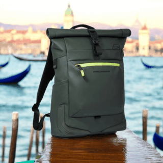 Piquadro Σακίδιο πλάτης roll top για laptop 15.6