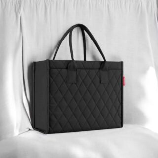 Reisenthel Τσάντα ώμου Daily Shopper Rhombus Black