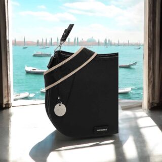 Τσάντα emily & noah Enna Μεσαία Λεπτό Συνθετικό με Φερμουάρ black