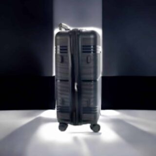 Seagull Μεγάλη Βαλίτσα Σκληρή Μαύρη με 4 Ρόδες Ύψους 75εκ.