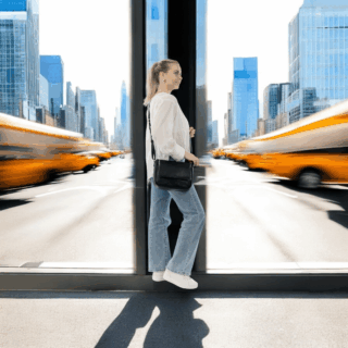 Τσάντα ώμου emily & noah Tours RUE 09 μεγάλη black