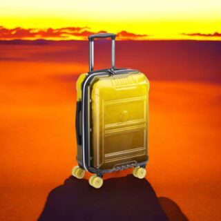 Delsey Βαλίτσα καμπίνας 55cm Rempart Transculent Yellow