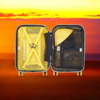 Delsey Βαλίτσα καμπίνας 55cm Rempart Transculent Yellow