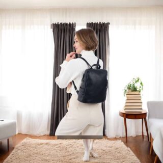 σακίδιο πλάτης emily & noah RUE 09 medium μαύρο