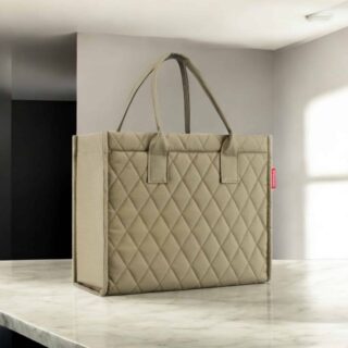 Reisenthel Τσάντα ώμου Daily Shopper Rhombus Olive