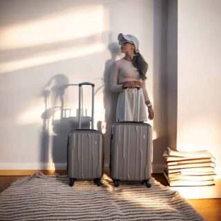 Βαλίτσες ταξιδιού Cardinal μικρή μεσαία 2012 50/60 cm σαμπανί