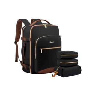 Σακίδιο ταξιδιού για γυναίκες 40L Carry on 17.3″ WB2029 black