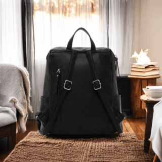 σακίδιο πλάτης emily & noah RUE 09 medium μαύρο