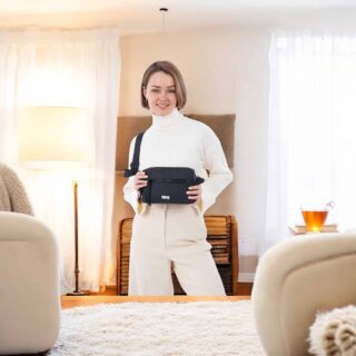 Τσάντα Ώμου emily & noah Cairo Μεσαία Μαύρη