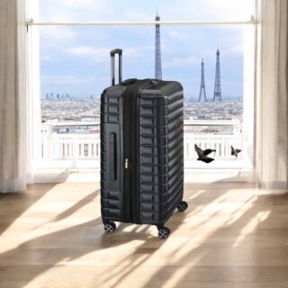 Delsey Βαλίτσα πολύ μεγάλη expandable 82cm Shadow Black