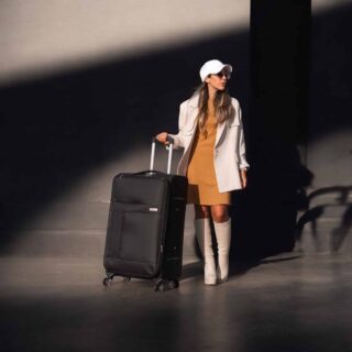 Βαλίτσα trolley Cardinal μεγάλη 3800/70cm μαύρη