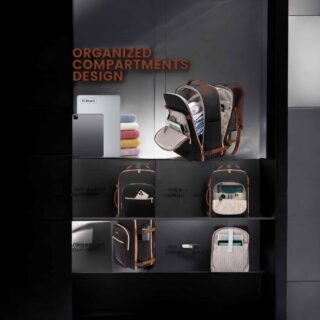 Σακίδιο ταξιδιού για γυναίκες 40L Carry on 17.3″ WB2029 black