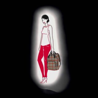 Reisenthel Σακίδιο Πλάτης Glencheck Red