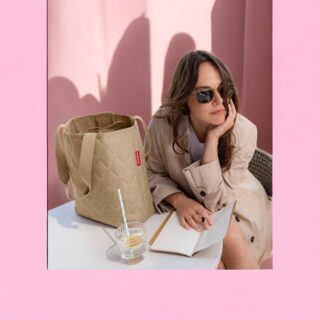 Reisenthel Τσάντα ώμου Classic shopper Rhombus Ginger