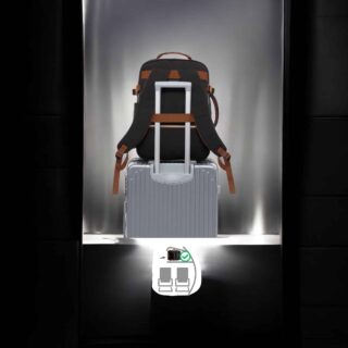 Σακίδιο ταξιδιού για γυναίκες 40L Carry on 17.3″ WB2029 black