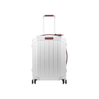 Piquadro Βαλίτσα Καμπίνας Slim 55cm Aluminium Grey