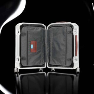 Piquadro Βαλίτσα Καμπίνας Slim 55cm Aluminium Grey