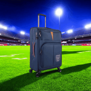 Diplomat Σετ 3 Βαλίτσες Μπλε Υφασμάτινες με 4 Ρόδες 79cm