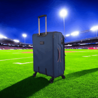 Diplomat Σετ 3 Βαλίτσες Μπλε Υφασμάτινες με 4 Ρόδες 79cm