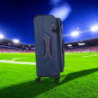 Diplomat Σετ 3 Βαλίτσες Μπλε Υφασμάτινες με 4 Ρόδες 79cm